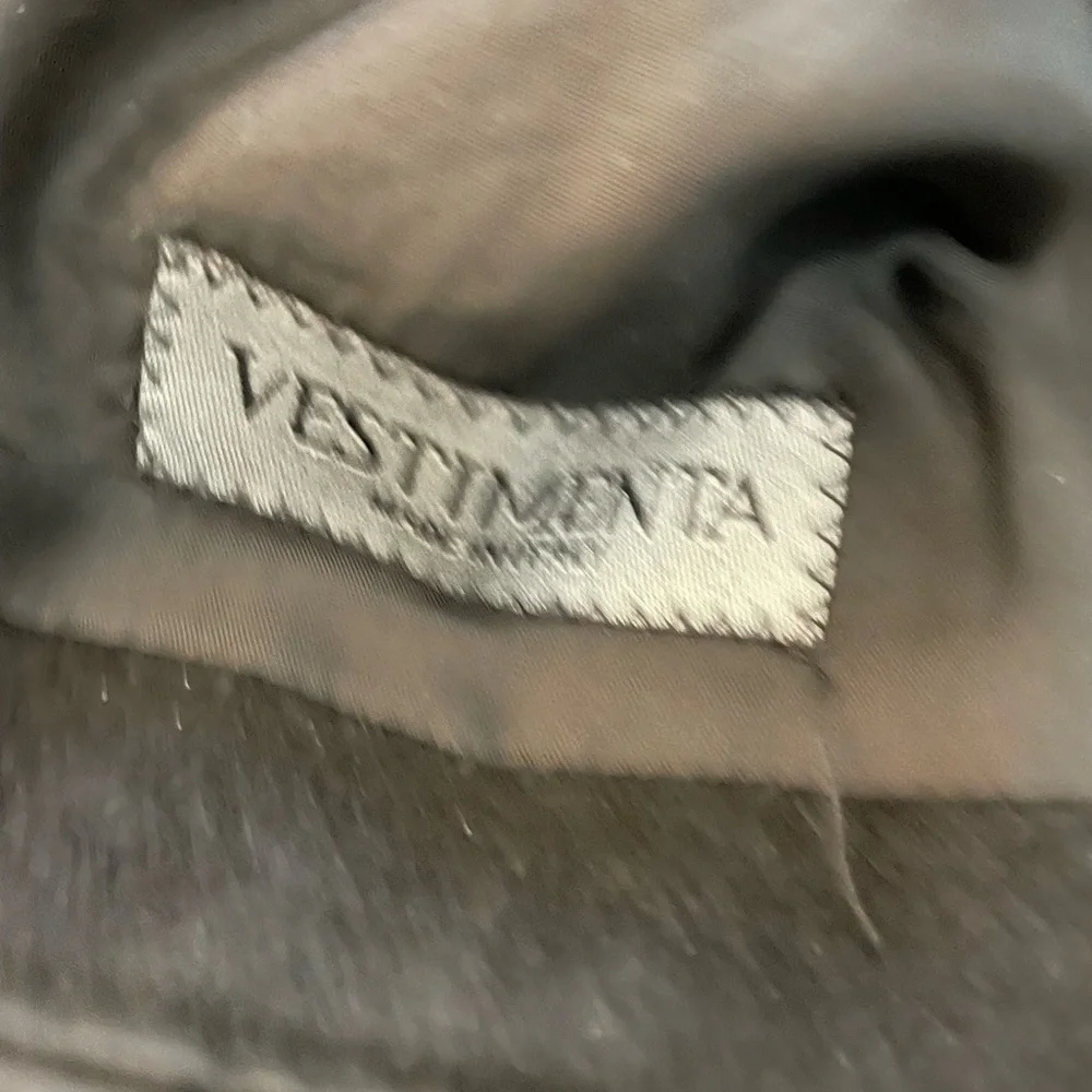 VESTIMENTA Made in Italy Vintage Thick Cashmere Sports Jacket in Black Size 42 R